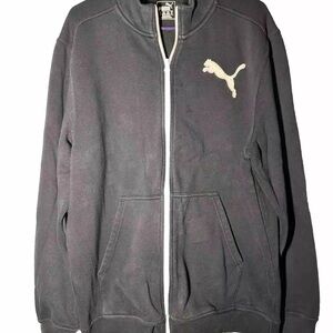 Men's black puma zip up sweatshirt size XL